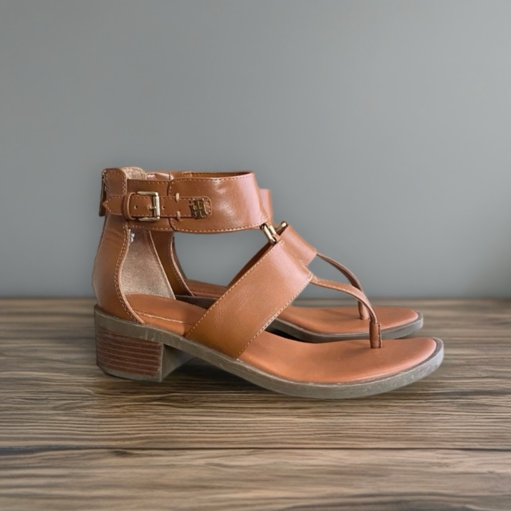 Tommy Hilfiger Vachetta Thong Heeled Sandal